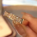 Stylishwe ゴージャス 1.0カラット ピンクゴールド ハーフエタニティリング