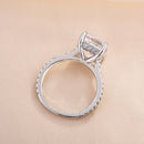 Stylishwe 4.5カラット クッションカット クリア 婚約指輪