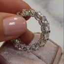 Stylishwe ゴージャス 6.0カラット エタニティ 結婚指輪