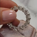 Stylishwe ゴージャス 6.0カラット エタニティ 結婚指輪