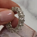 Stylishwe ゴージャス 6.0カラット エタニティ 結婚指輪