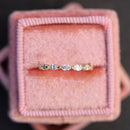 Stylishwe エレガント 1.0カラット イエローゴールド エタニティ 結婚指輪