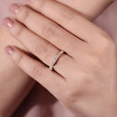 Stylishwe Elegant 3.0 Carat Yellow Gold Eternity Wedding Ring 