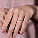 Stylishwe Elegant 3.0 Carat Yellow Gold Eternity Wedding Ring 