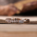 Stylishwe エレガント 1.5カラット ピンクゴールド エタニティ 結婚指輪