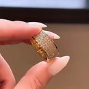 Stylishwe Voluminous 2.0 Carat Yellow Gold Eternity Ring 