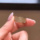 Stylishwe Voluminous 2.0 Carat Yellow Gold Eternity Ring 