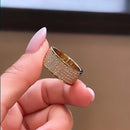 Stylishwe Voluminous 2.0 Carat Yellow Gold Eternity Ring 