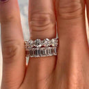 Stylishwe 華奢 エタニティリング 2pcs