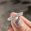Stylishwe Elaborate Eternity Ring Set of 2 