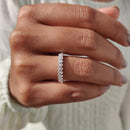 Stylishwe Elaborate Eternity Ring Set of 2 