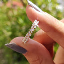 Stylishwe 2.0カラット ラウンドカット クリア エタニティリング 結婚指輪