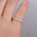 Stylishwe イエローゴールド 2.3カラット エタニティリング 2本セット