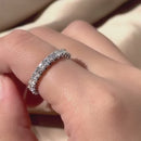 Stylishwe 2.5カラット アッシャーカット エタニティ 結婚指輪