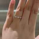 Stylishwe 繊細1.0カラット エタニティ 結婚指輪