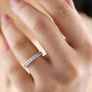 Stylishwe 4.0カラット オーバルカット エタニティリング