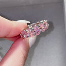 Stylishwe full eternity 8.5 carat pink sapphire 