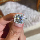 Stylishwe  3.5ラット華奢クッションカット ホワイトゴールド 婚約指輪