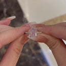 Stylishwe 3.3カラット エレガント ピンクサファイア リング