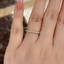 Stylishwe ハーフエタニティリング クリスタルクリア