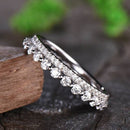 Stylishwe Elaborate Eternity Ring Set of 2 