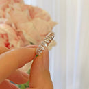 Stylishwe エレガント ピンクゴールド エタニティリング