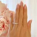 Stylishwe エレガント ピンクゴールド エタニティリング