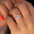 Stylishwe 2.0カラット ラウンドカット ピンクゴールド 婚約指輪 - stylish we